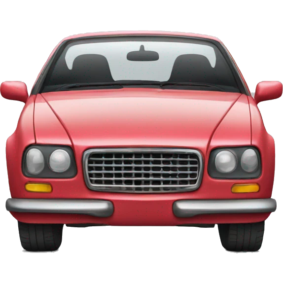 Car with feet emoji