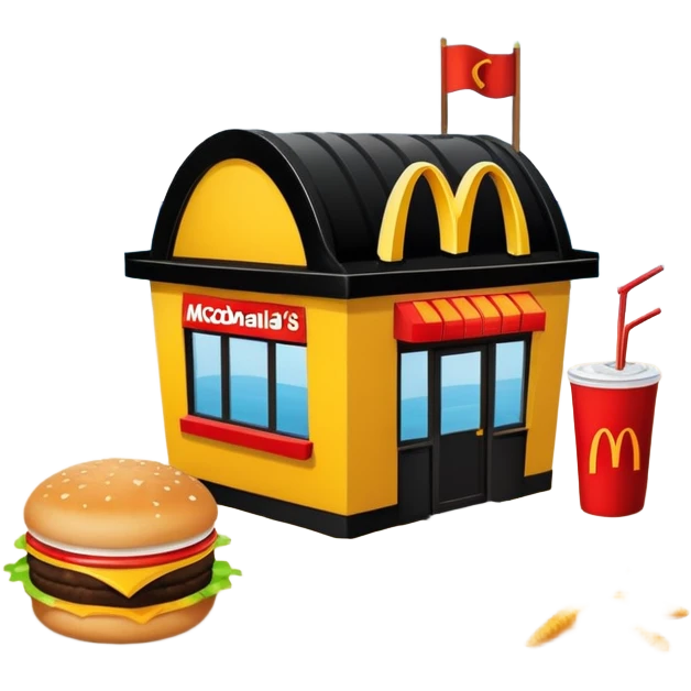 McDonald’s on the beach  emoji