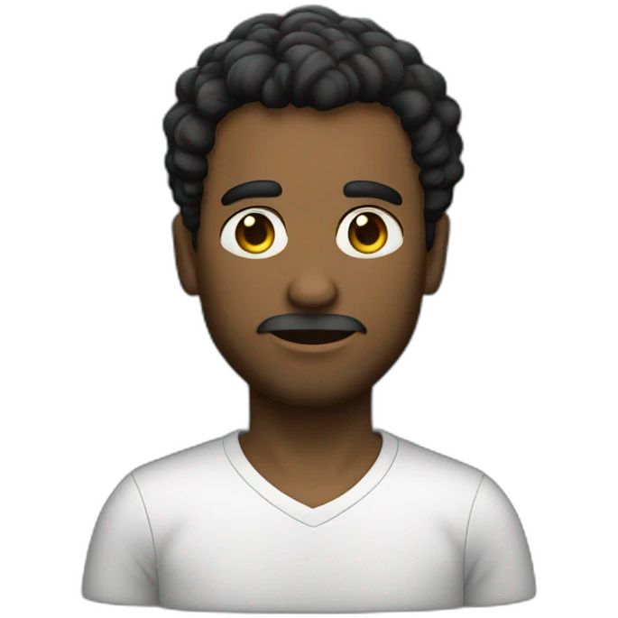 advogado homem de óculos e cabelo preto curto emoji