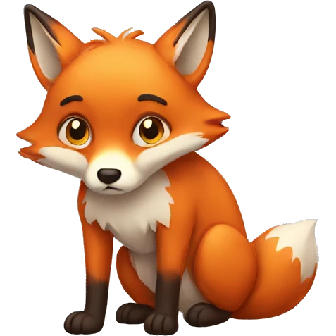 sad fox emoji