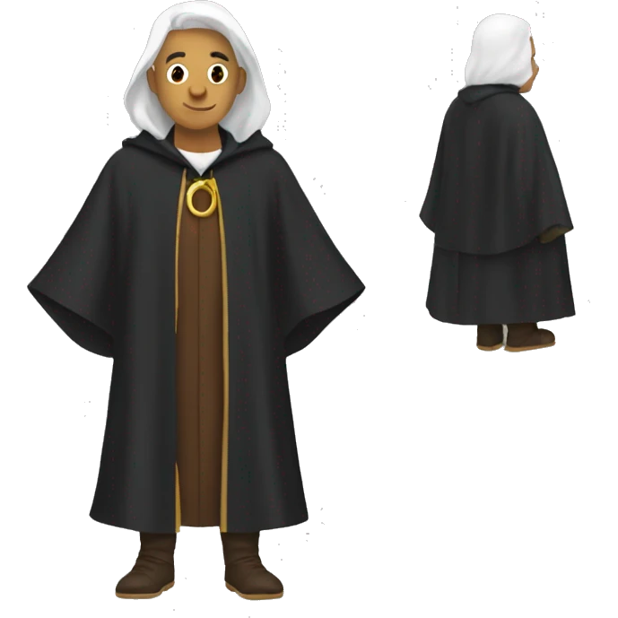 wizard robes, no hood emoji
