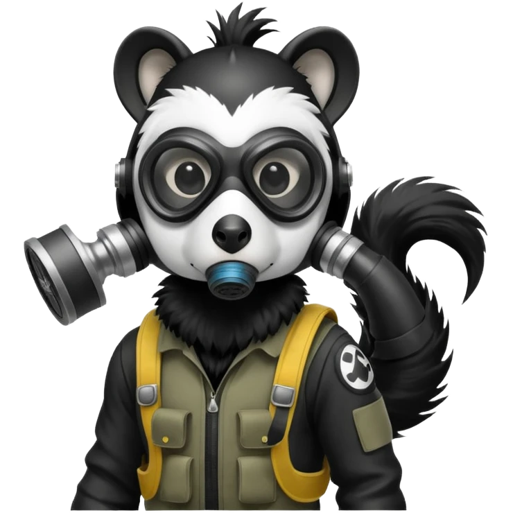 SKUNK WITH GAS MASK emoji