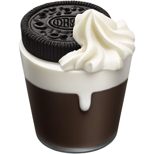 Oreo cheesecake shot emoji