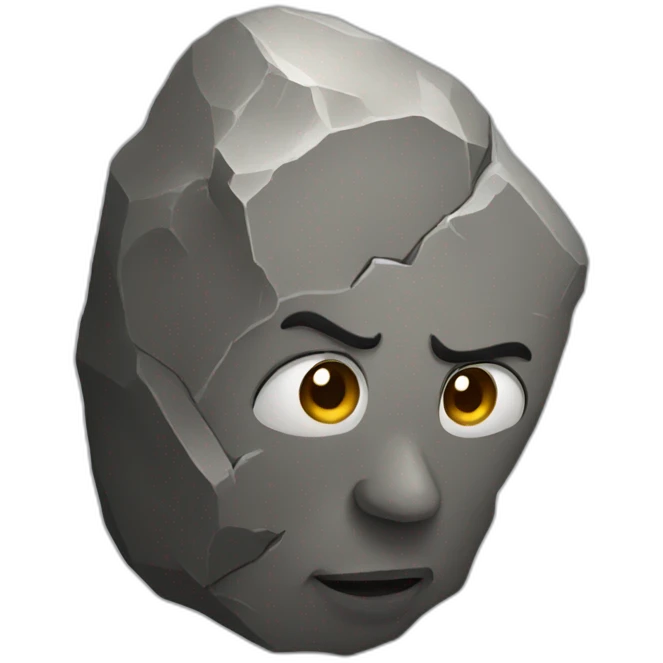 Rock emoji