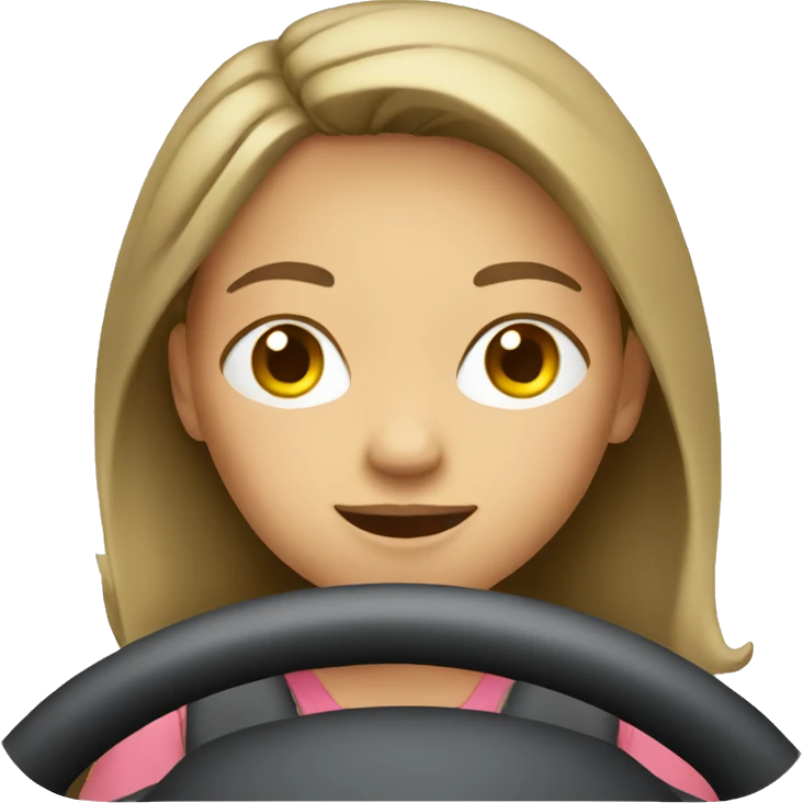 Girl driving emoji