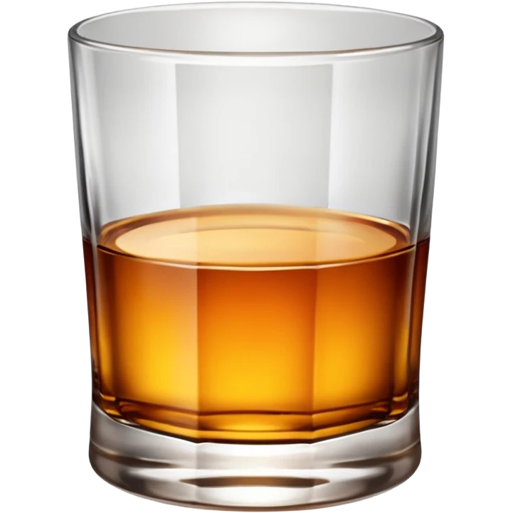 glass of whiskey, no splashes emoji