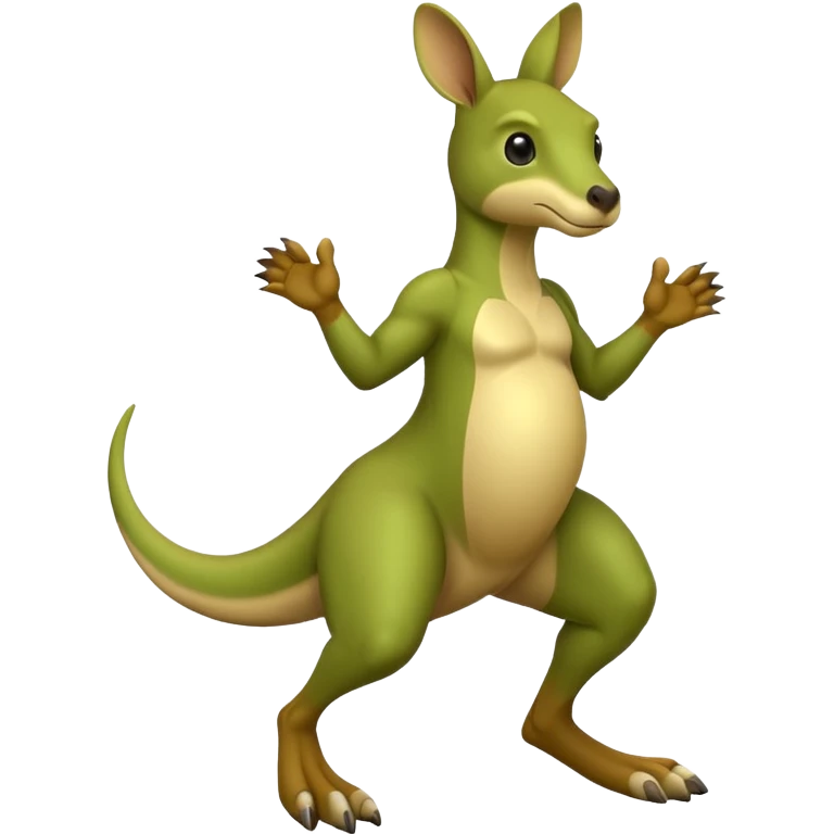 green kangaroo  emoji