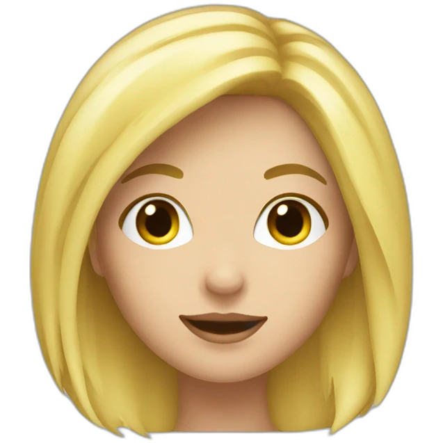 Pâtissière blonde emoji