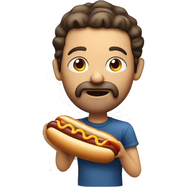 Jew eating hotdog emoji