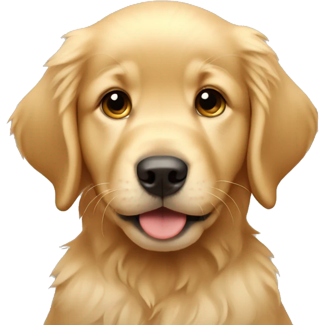 golden retriever puppy emoji