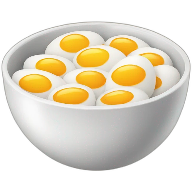 bowl of eggs emoji