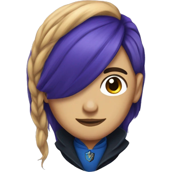 purple hair Ravenclaw emoji