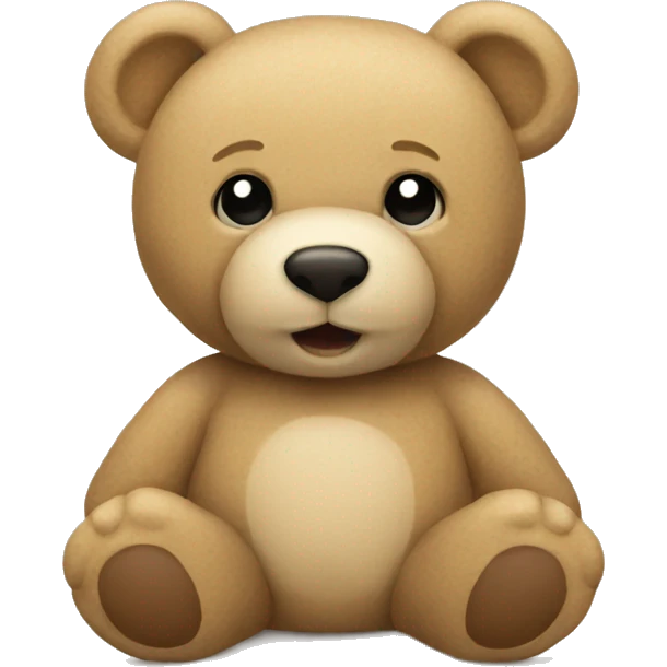beige teddy bear emoji