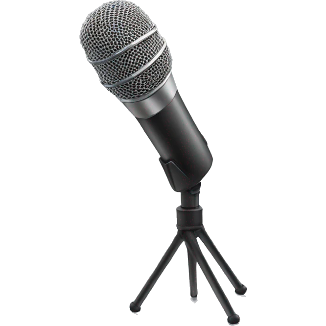 microphone long stand emoji