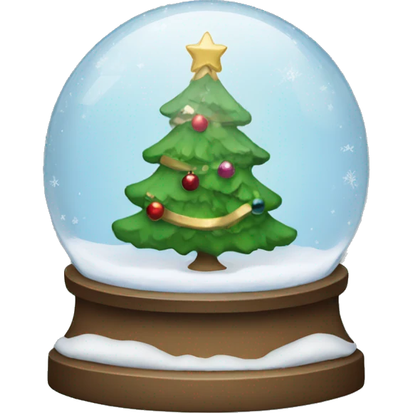 Christmas snowglobe emoji
