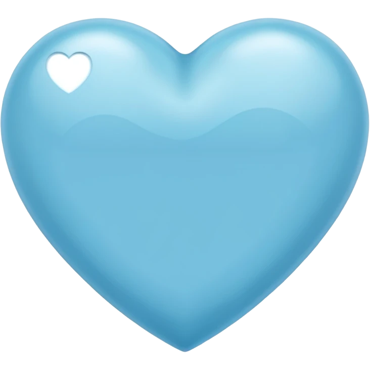 Light blue heart emoji