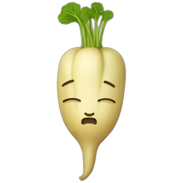 Sleepy parsnip emoji