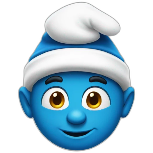 Smurf emoji