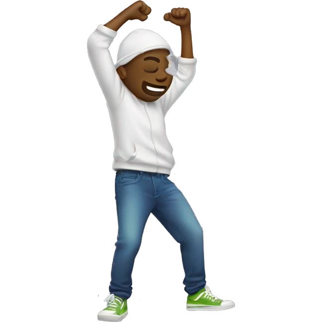 Person dabbing emoji