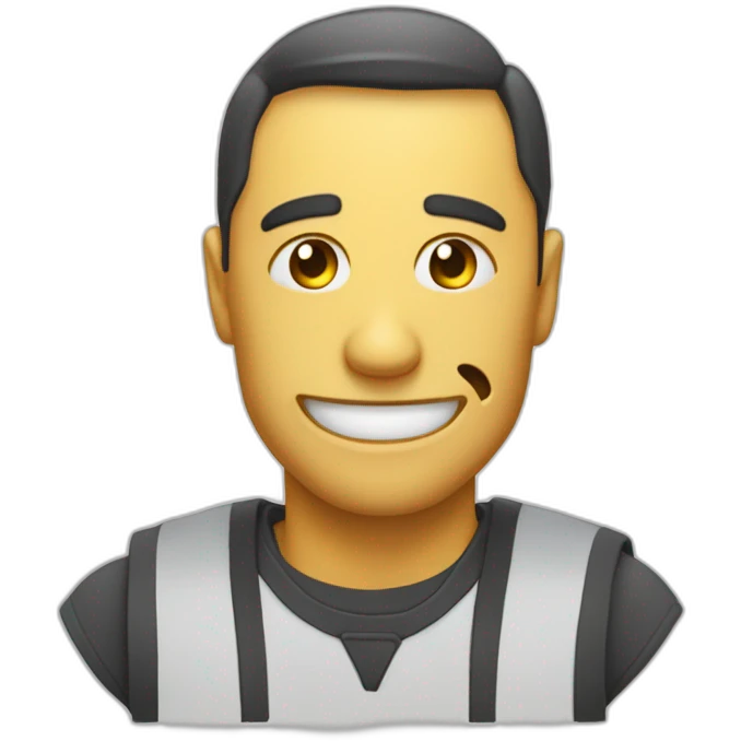 Emoji smailer qui tire la l'ange sur le cauter et qui a un clin œil emoji