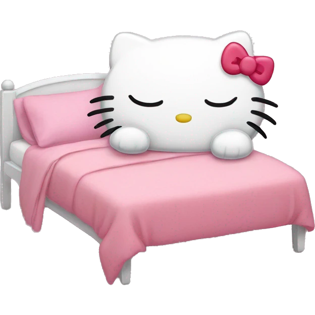 Hello kitty sleeps emoji