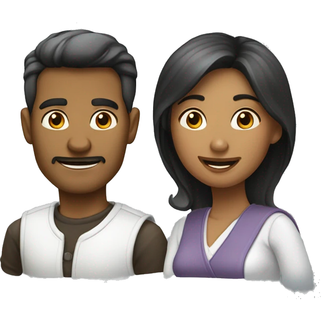 мужчина и женщина в кабриолете emoji