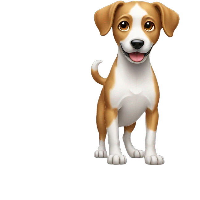 dog standing on two legs emoji