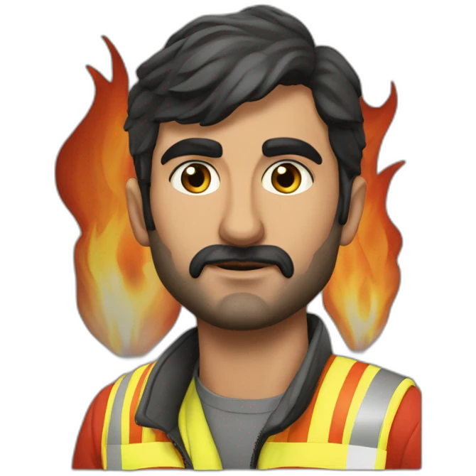 iranian Firefigter ramin samadi  emoji