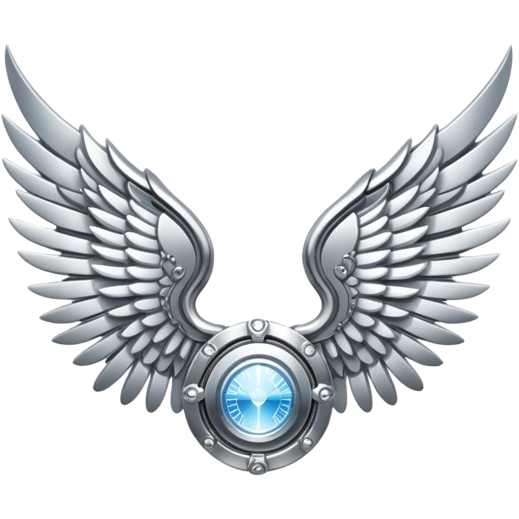 sorayama champion wings mechanical glowing emoji