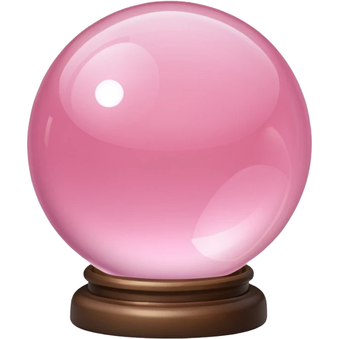 Light pink crystal ball emoji