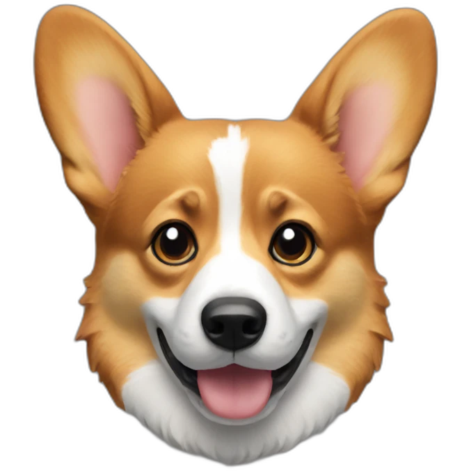 corgi sits monitor emoji