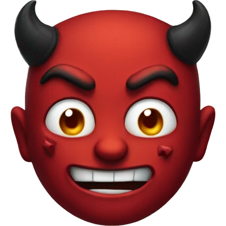 The devil emoji
