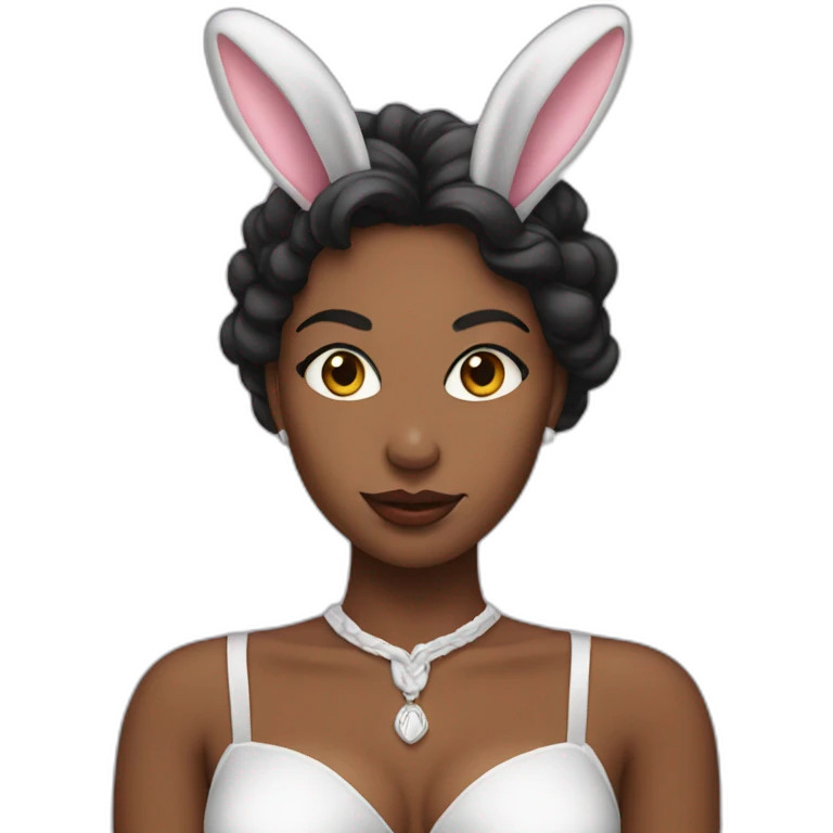 Mistress with bunny ears emoji