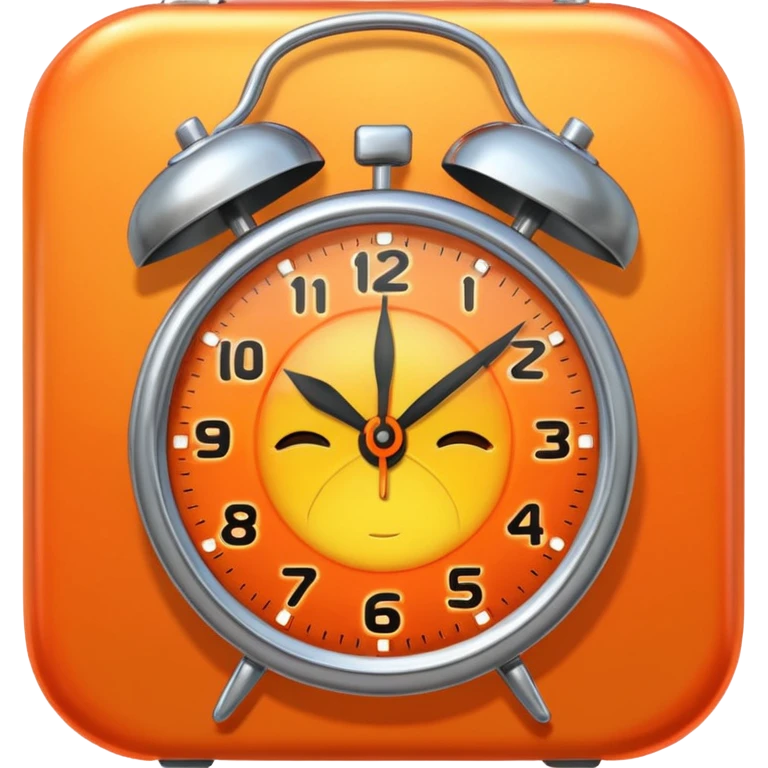 alarm clock, sunset MORE SUNSET PARTY. Don't put a person there. Default emoji face emoji