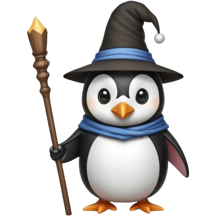 Penguin Wizard emoji