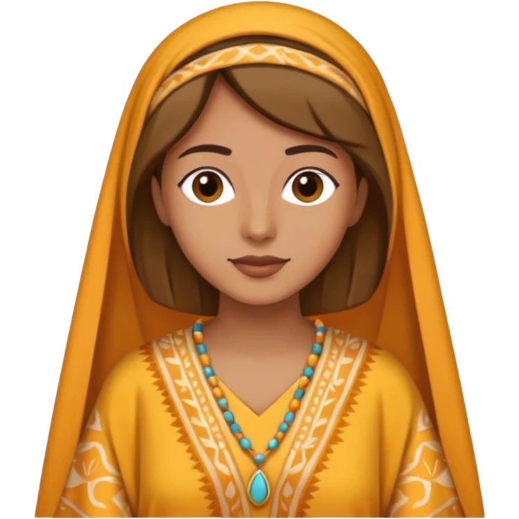 person wearing a caftan emoji