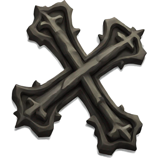 A gothic cross emoji