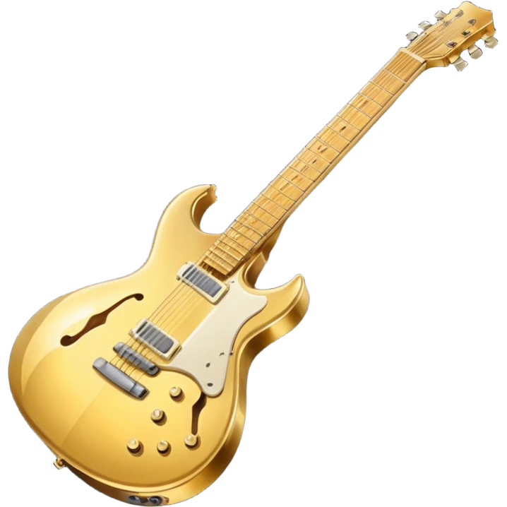 cinematic-realistic-guitar,-polished-metal,-warm-golden-reflections-dancing-along-its-surface,-soft-hands-carefully-positioned-over-the-keys,-glowing-with-an-elegant-and-airy-charm. emoji