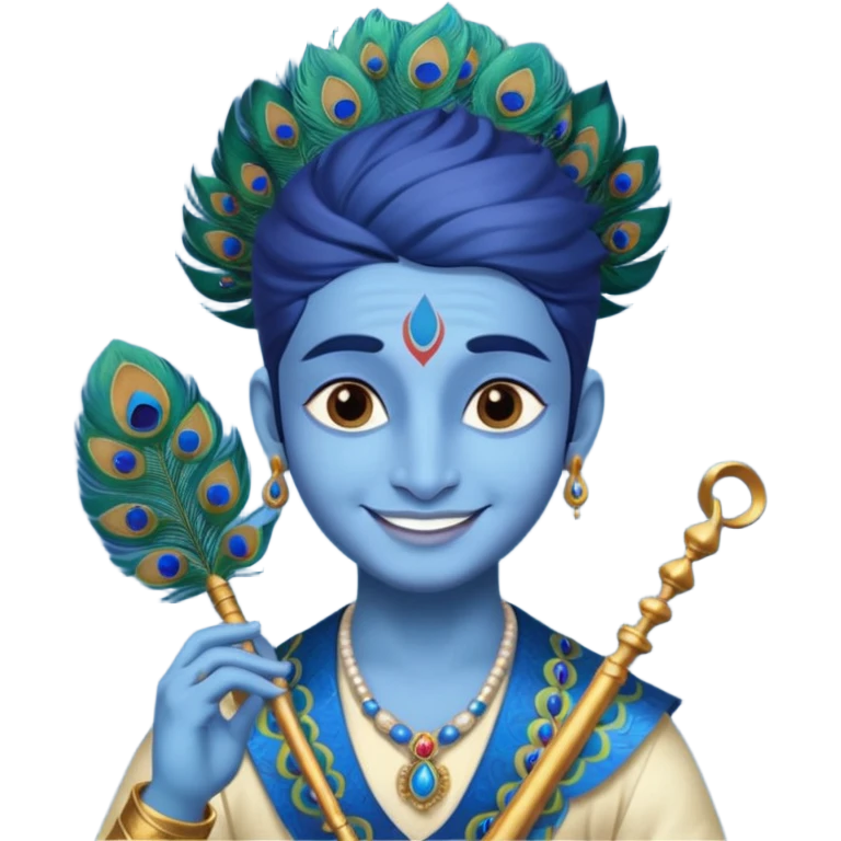 small emoji of god Krishna, which can used in  text massage  emoji