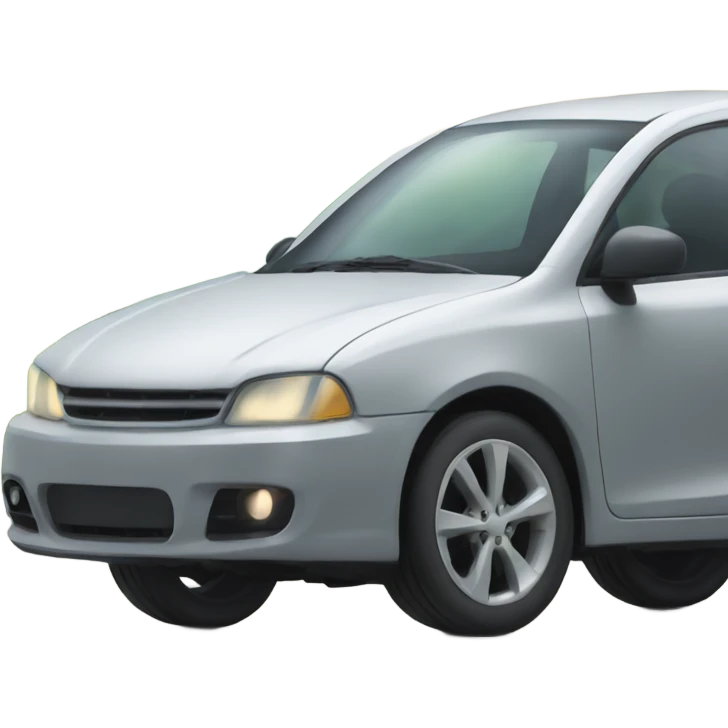Car and road emoji