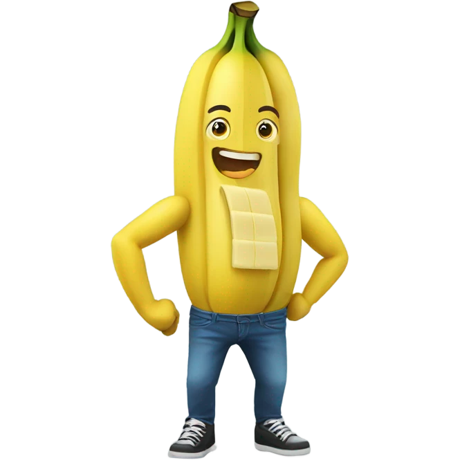 fast fit banana emoji