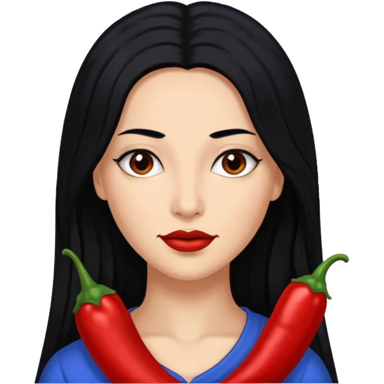 Rozonda Chilli Thomas with long black hair emoji
