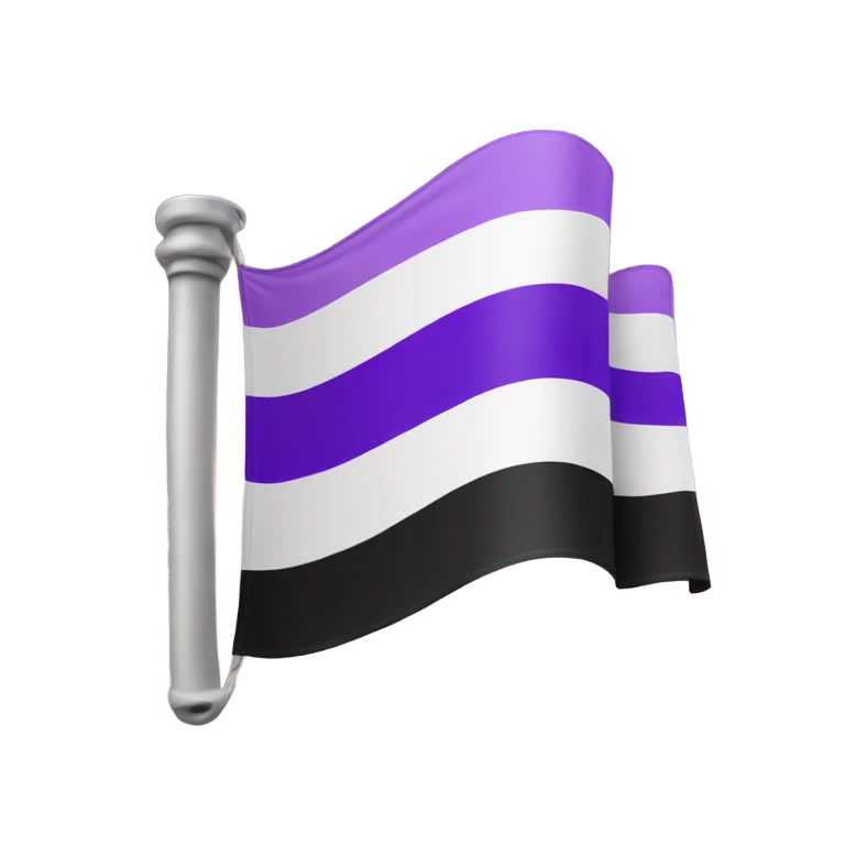 asexual pride flag emoji