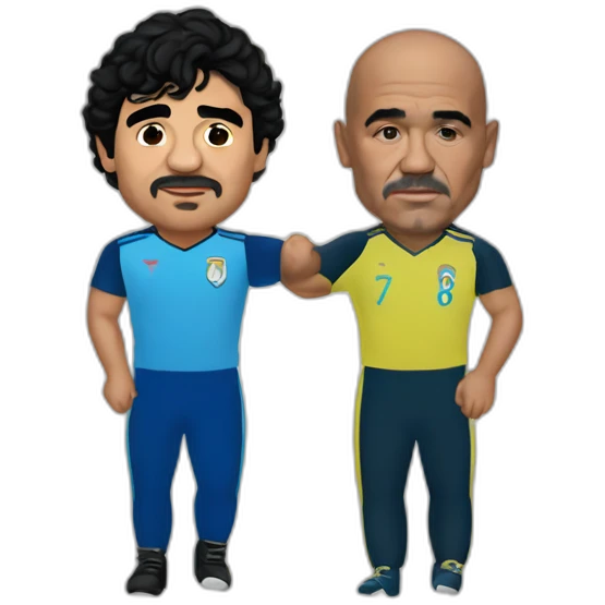 Maradona y careca emoji