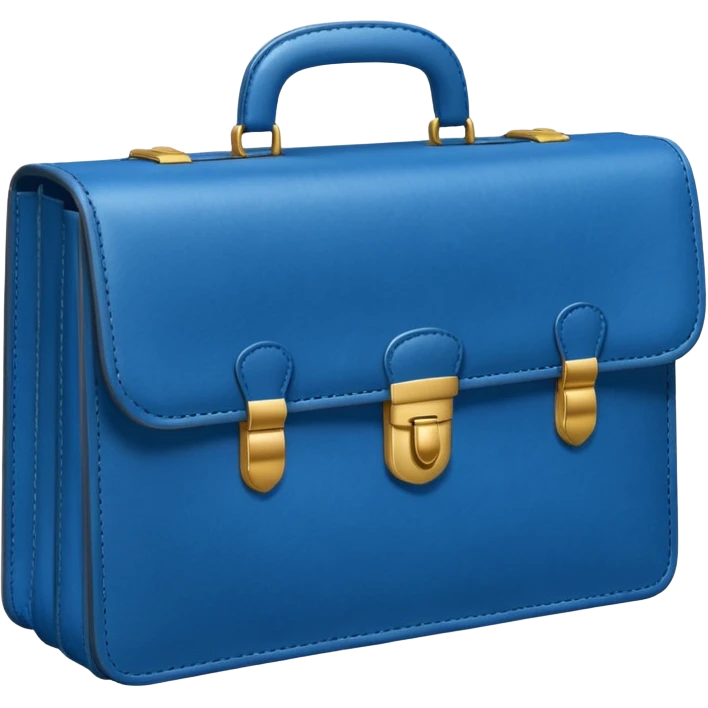 BLUE briefcase AND MONEY emoji