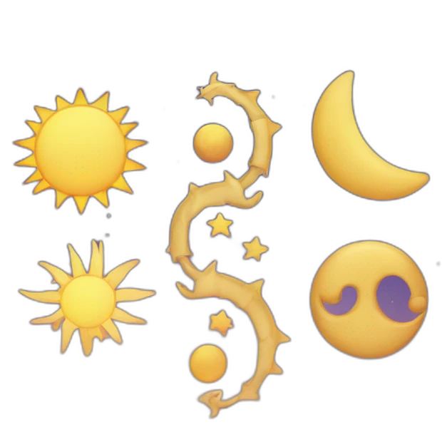 Rising sign Scorpio, sun Gemini, moon Libra emoji