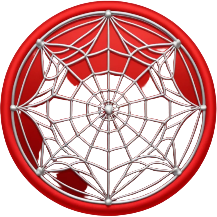 Telaraña roja emoji