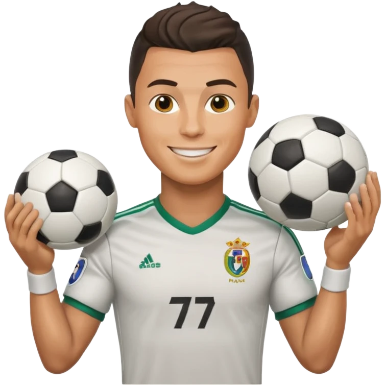 Cristiano Ronaldo football emojis emoji