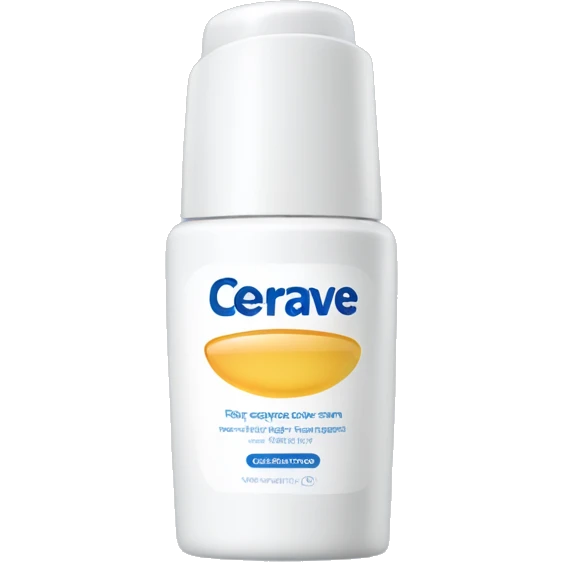 eye cream bottle with label cerave style  emoji