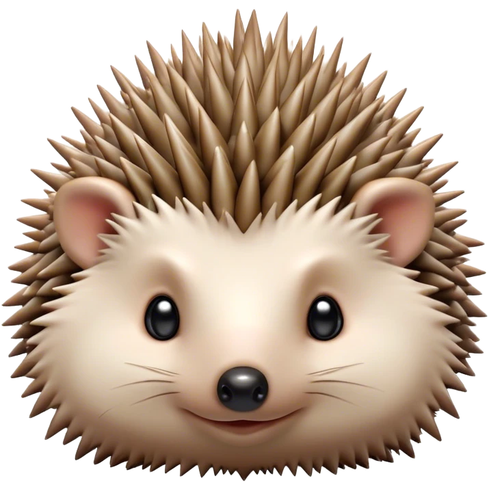 Cinematic Adorably Cute Hedgehog Portrait Emoji, Poised with a round, spiky yet cuddly body and bright, curious eyes peeking from beneath a soft array of quills, Simplified yet irresistibly adorable features, highly detailed, glowing with a warm, gentle forest glow, high shine, lively and endearing, stylized with an air of woodland cuteness, soft glowing outline, capturing the essence of a playful hedgehog that appears ready to scurry out of the screen with delightful charm! emoji